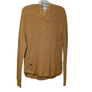 Lauren Ralph Lauren Hoodie Women's Tan Waffle Knit Pullover Hoodie - L